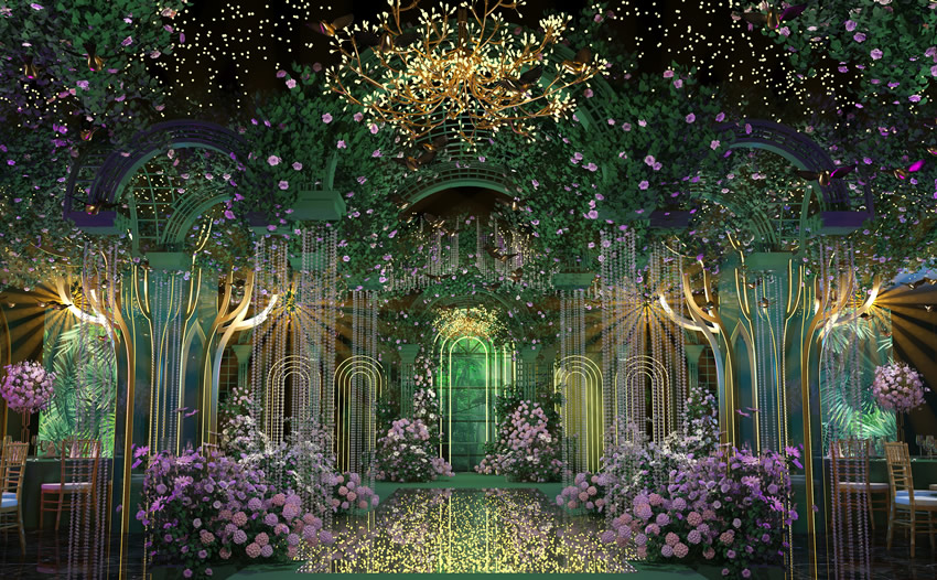 湟中奇妙森林婚礼堂效果展示