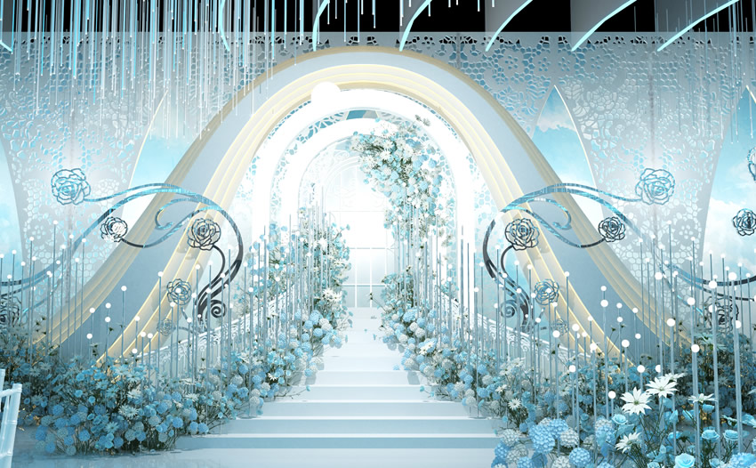 湟中釡香烙馍村水晶厅效果展示