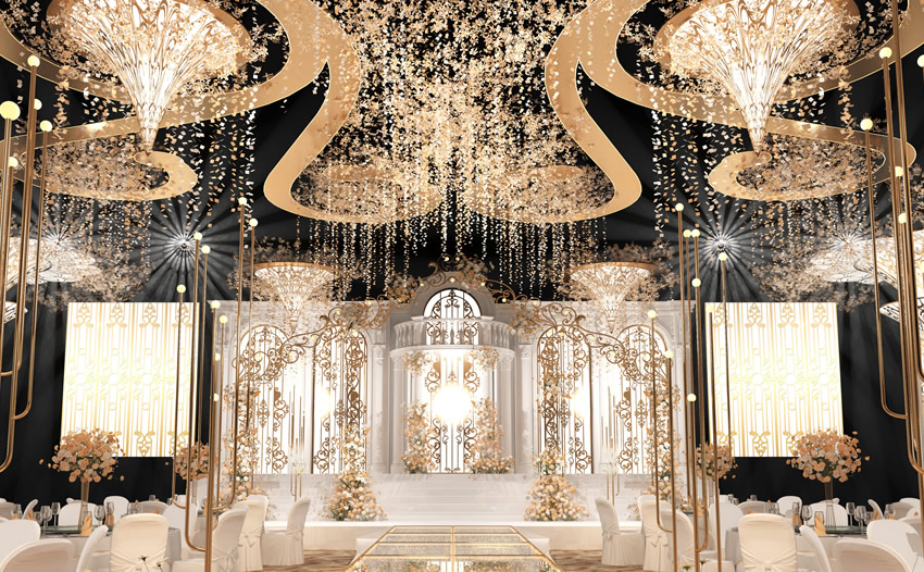 湟中花木兰喜事汇金色大厅效果展示